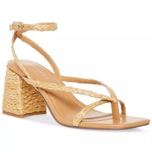 BRAND NEW Madden girl heeled sandal natural